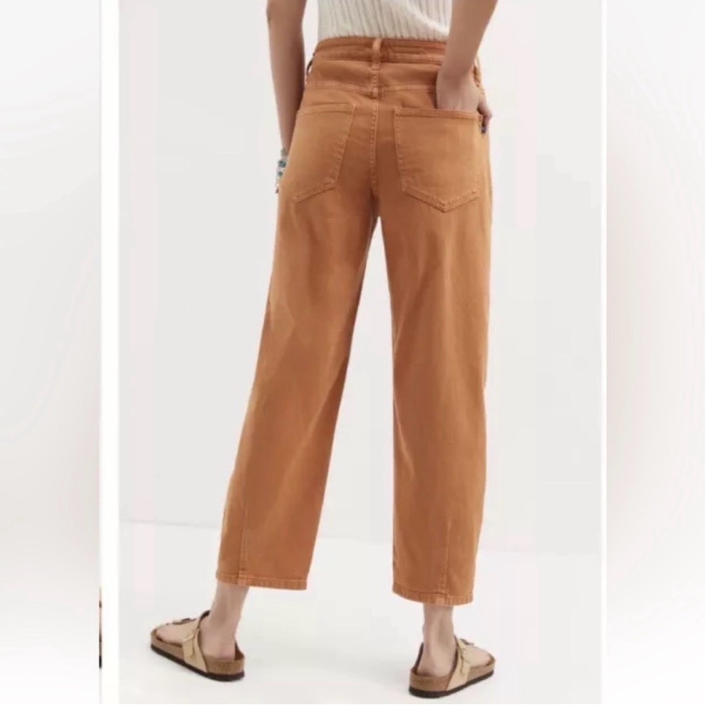 Anthropology Pilcro The Breaker Barrel Leg Jeans sz 29 copper shade preloved - Picture 4 of 14